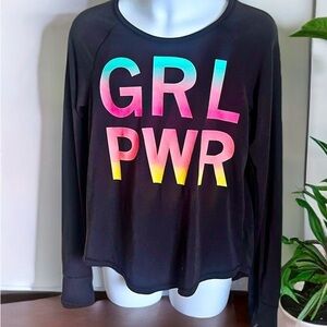 Gap fit youth XXL girl power top